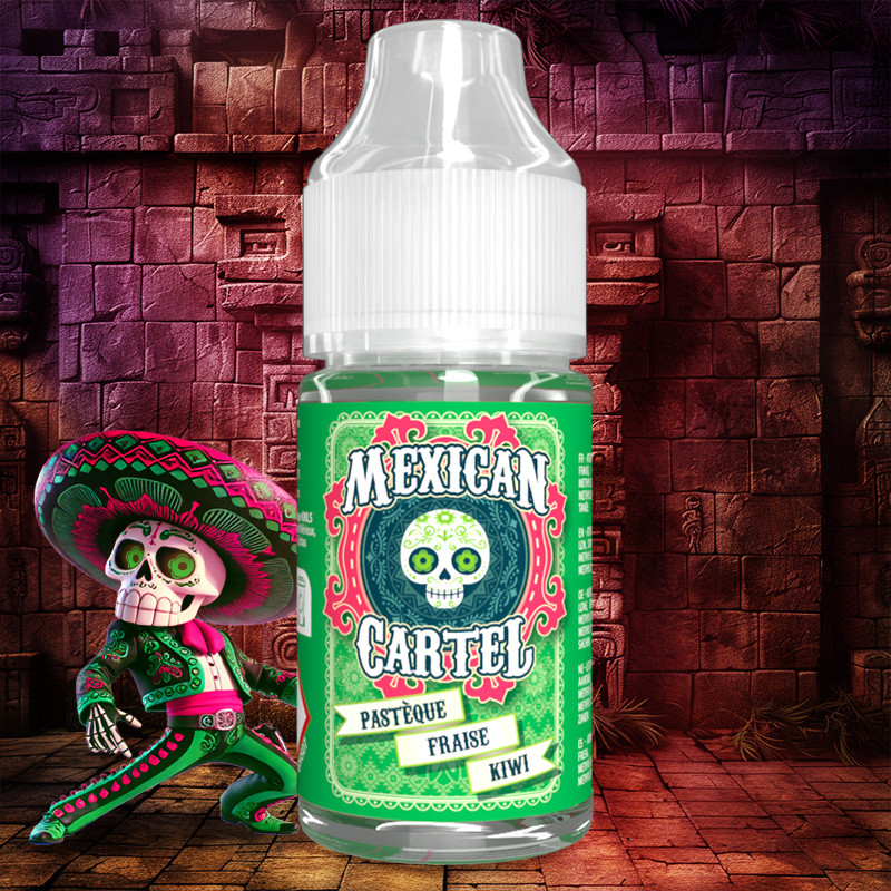 Mexican Cartel Aroma – Pasteque Fraise Kiwi (Vodný melón, jahoda, kiwi, ľad) 30 ml