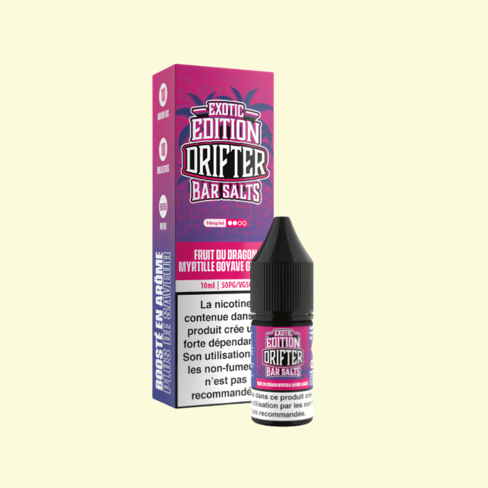 Drifter Bar Salts Exotic Edition - Dragon Fruit Blueberry Guava Ice 10ml e-liquid
