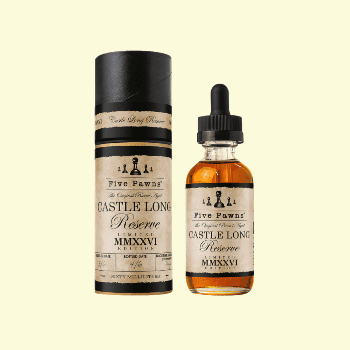 Five Pawns - Castle Long Reserve 2026 Limited Edition Five Shortfill (50ml)