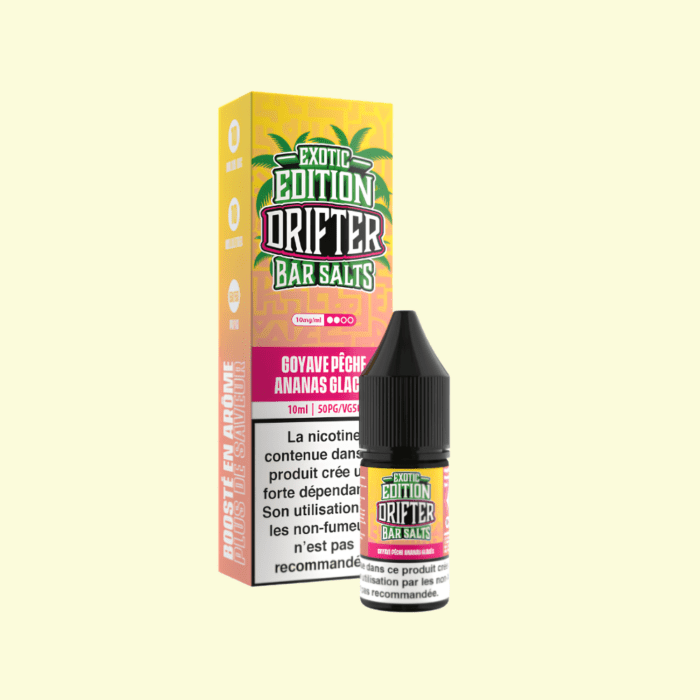 Drifter Bar Salts Exotic Edition - Guava Peach Pineapple Ice 10ml e-liquid