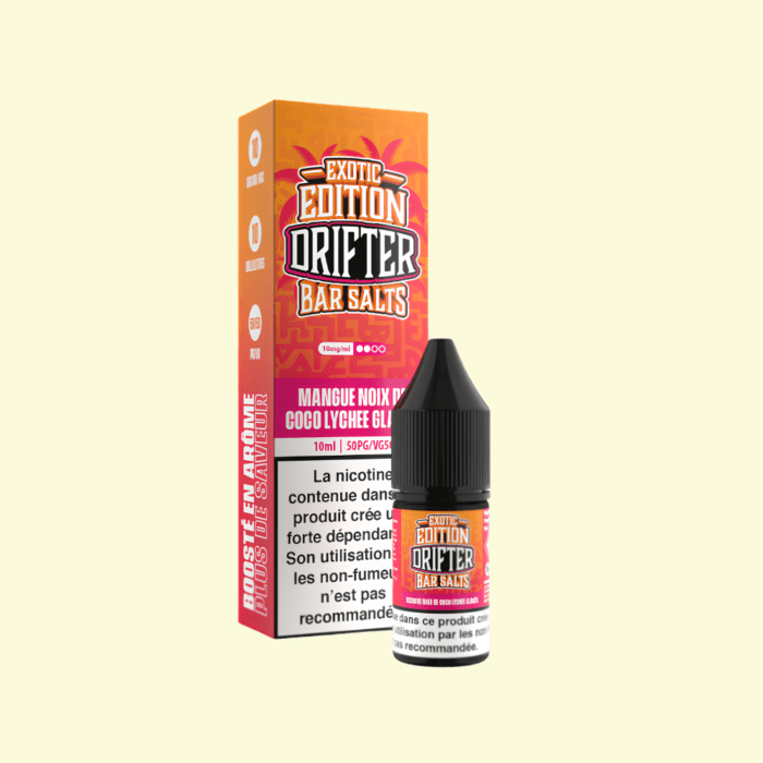 Drifter Bar Salts Exotic Edition - Mango Coconut Lychee Ice 10ml e-liquid
