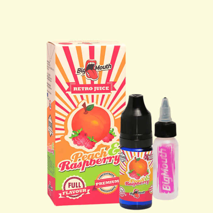 Big Mouth Retro Juice - Peach Raspberry