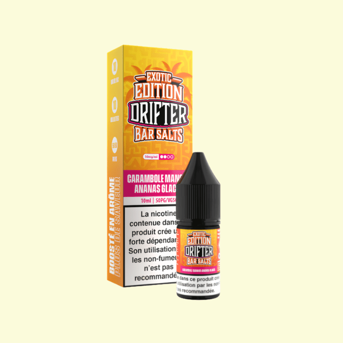 Drifter Bar Salts Exotic Edition - Starfruit Mango Pineapple Ice 10ml e-liquid