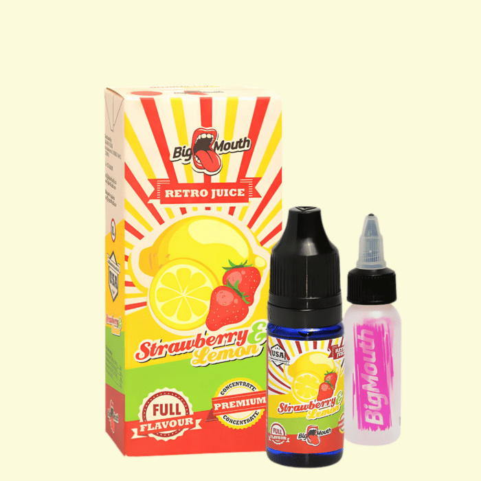 Big Mouth Retro Juice - Strawberry Lemon